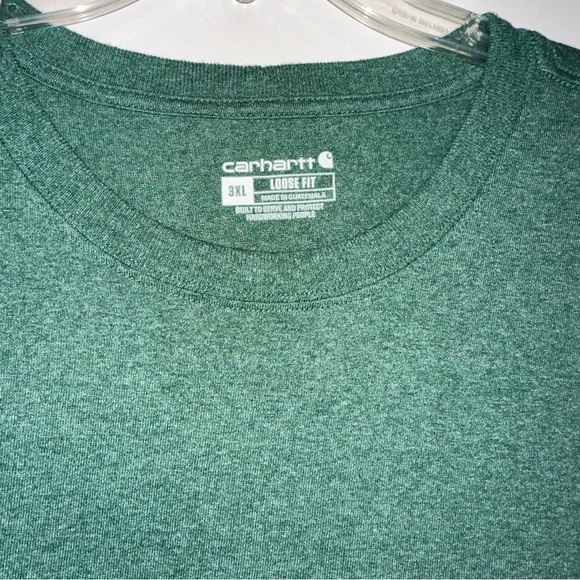 Like New Men’s Carhartt Loose Fit T-Shirt 3X Hunter Green - Picture 3 of 4